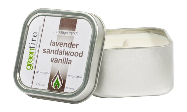 Greenfire All Natural Massage Oil Candle, Lavender Sandalwood Vanilla, 4 Fluid Ounce - Image 3