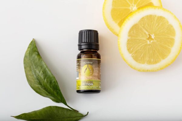 Ecodrop Pure Lemon Essential Oil - 0.34 Oz | 100% Natural Therapeutic Grade Italian Citrus Limon Oil | Aromatherapy Massage, Diffuser, Bath & Candle Oil for Clear Skin & Hair Growth | Organic - Image 6