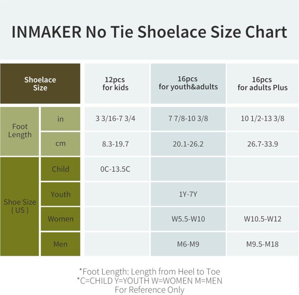 INMAKER No Tie Shoe Laces for Adults and Kids, Elastic Shoelaces for Sneakers, Rubber Silicone Tieless Laces - Image 7