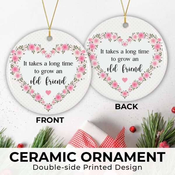 NewEleven for Women, Christmas Ornaments 2024 Friendship Gifts for Women Friends, Birthday Gifts for Friends Female BFF Old Best Friends, Best Friend Ornament, Bestie Ornament - Image 3