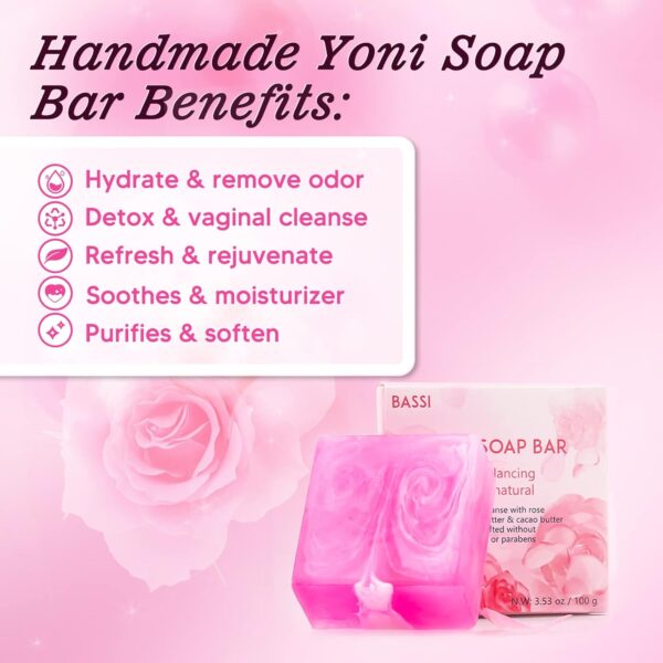 Feminine Wash & Yoni Oil & Yoni Soap Set for Women, Yoni Wash for Vaginal Ph Balance Remove Odor Moisturizing, 1 Fl.Oz Feminine Oil & 5.07 Fl.Oz Vaginal Wash 3.53 Oz Yoni Soap Bar - Image 6