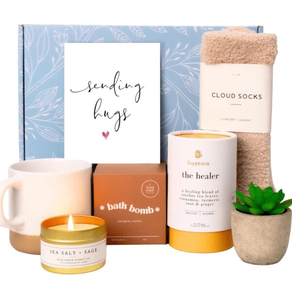 Unboxme Luxe Self Care Gift Box for Women | Premium Care Package with Hugs Card | Soothing Spa Basket for Relaxation and Wellness - Image 2