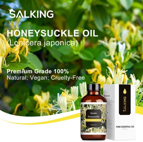 Honeysuckle Essential Oil 4 Fl Oz (120ml) - Pure and Natural Honeysuckle Fragrance Oil, Honeysuckle Oil for Diffusers, Candle Making, Massage, Soap - Image 6