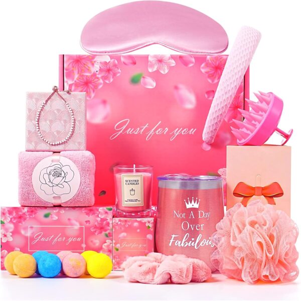 Birthday Gifts for Women, Gifts for Women, Mom, Get Well Soon Gifts Self Care Spa Gifts Baskets for Her Sister Wife Best Friends Female Unique Gift Ideas Set Care Package for Women Who Have Everything - Image 2