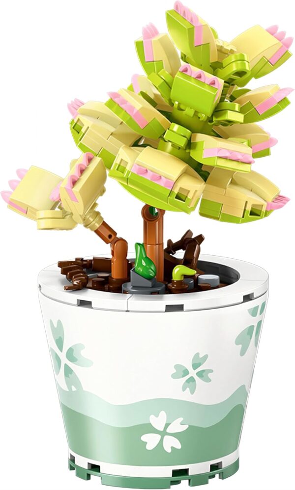 Tiny Plants Building Set, 287 Pieces, Mother's Day Flower Gifts for Mom, Room and Office Decoration Models, Birthday Gift for Girls Suitable for Teens Age 14 + - Image 2