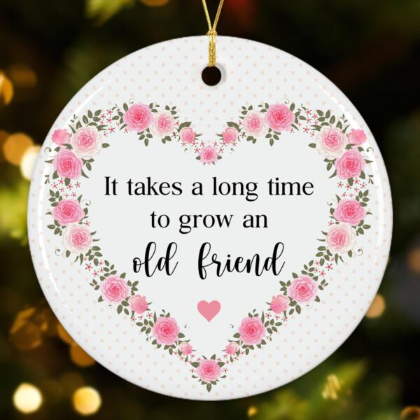 NewEleven for Women, Christmas Ornaments 2024 Friendship Gifts for Women Friends, Birthday Gifts for Friends Female BFF Old Best Friends, Best Friend Ornament, Bestie Ornament - Image 2