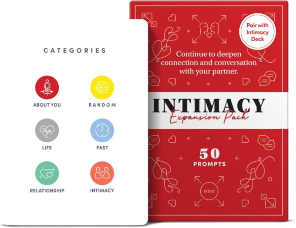 BestSelf Intimacy Deck Expansion Pack, 50 Conversation Starters, Meaningful Couples Game. Perfect Valentine Day Card Games for Couples, Couples Card Games - Image 3