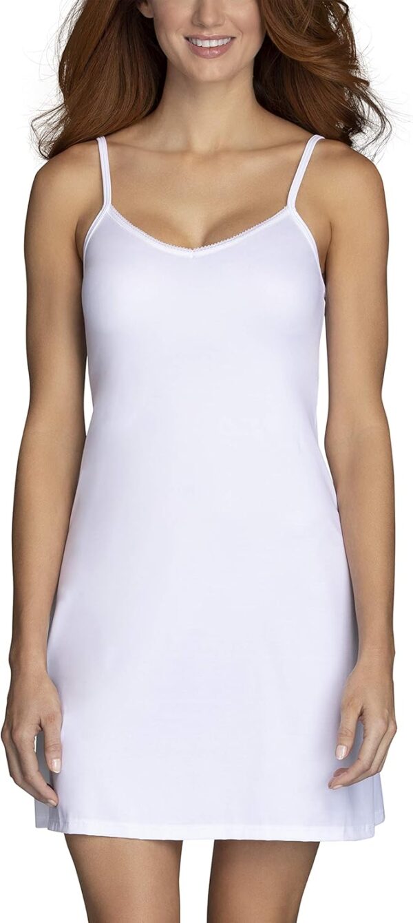 Vanity Fair Women's Full Slip, V Shaped Neckline with Lace Trim Detail - Image 2