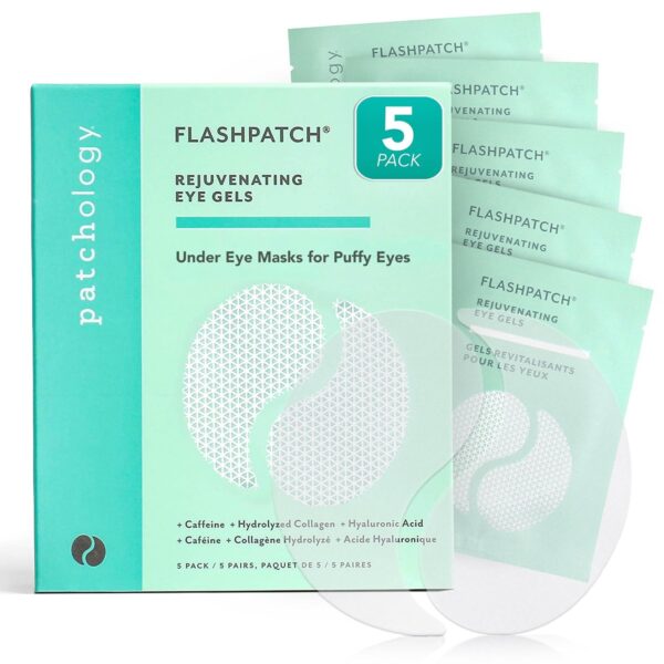 Patchology Under Eye Gel Patches – Natural Eye Masks for Puffy Eyes, Dark Circles & Eye Bags, Soothing Skincare Treatment for All Skin Types, Beauty & Personal Care Essentials (5 Pairs) - Image 2