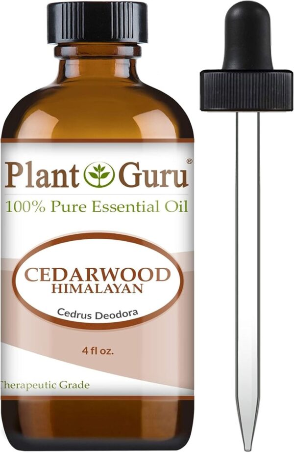 Cedarwood (Himalayan) Essential Oil 4 oz 100% Pure Undiluted Therapeutic Grade for Skin, Body and Hair Growth. Great for Aromatherapy Diffuser and DIY Soap Making - Image 2