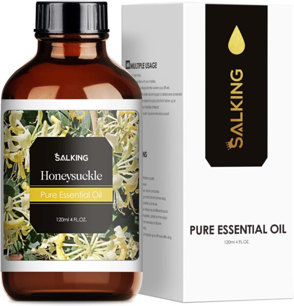 Honeysuckle Essential Oil 4 Fl Oz (120ml) - Pure and Natural Honeysuckle Fragrance Oil, Honeysuckle Oil for Diffusers, Candle Making, Massage, Soap - Image 2