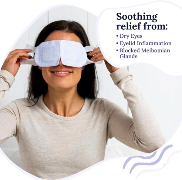 Rest: Self Heating Warm Compress for Eyes | Heated Eye Mask for Fast Relief of Dry Eyes | No Microwave Needed | Eye Treatment Products for Dry Eye Relief | 30 Count | FSA & HSA Eligible - Image 3