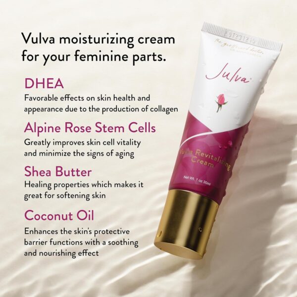 Vaginal Moisturizer by Dr. Anna Cabeca (30 day) – Daily Moisturizing Women’s Health Feminine DHEA Cream For Vulva Dryness & Discomfort Due to Menopause - Image 3