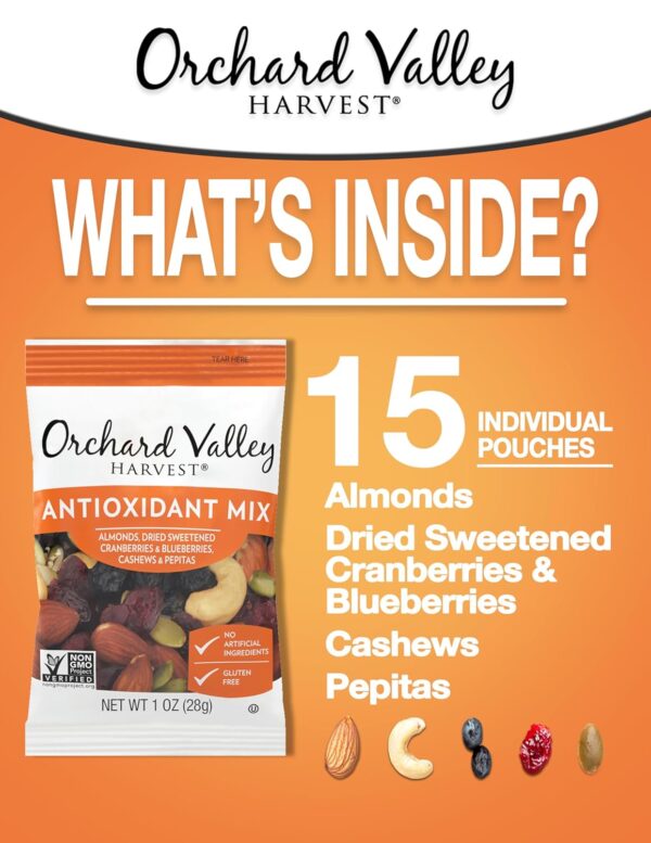 Orchard Valley Harvest Antioxidant Mix, 1 Oz, 15 Ct - Image 4