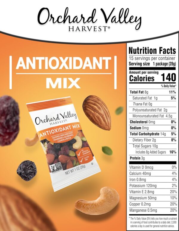 Orchard Valley Harvest Antioxidant Mix, 1 Oz, 15 Ct - Image 3