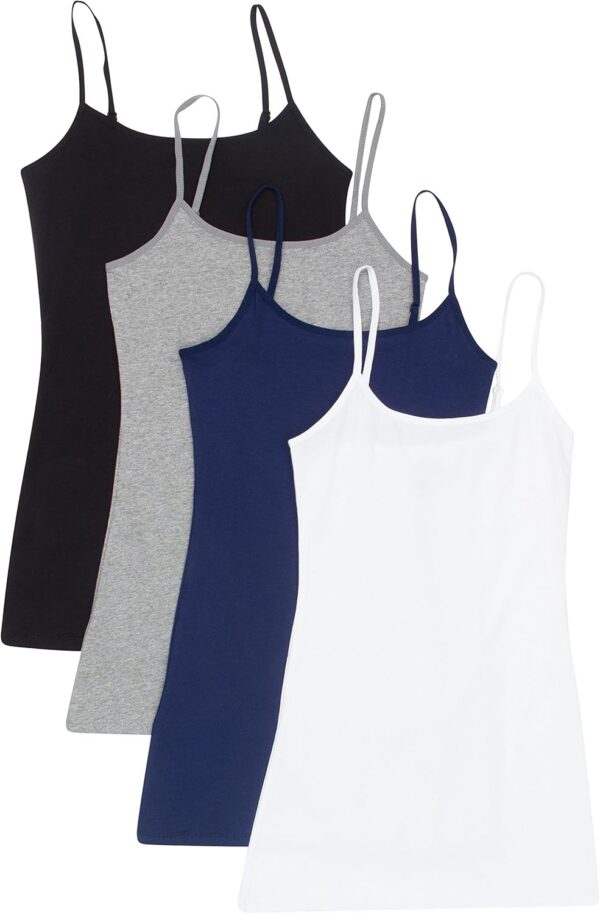 4 Pack Active Basic Women's Basic Tank Tops - Image 2