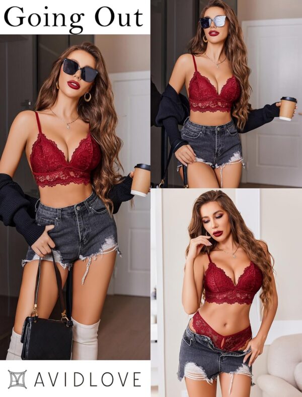 Avidlove Lingerie Set For Women Sexy Bra and Panty Sets 2 Piece Lace Bralette Set S-XXL - Image 7