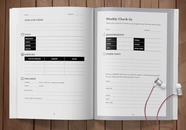 Training for a Healthy Life: A Daily Food and Fitness Journal - Image 4