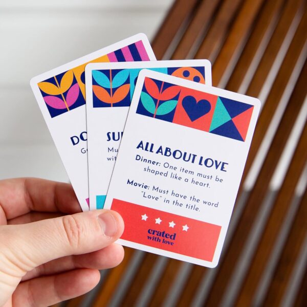 Date Night Ideas Generator Card Game - 100,000 Exciting Dinner Movie Challenges for Couples, Unique Gifts for Bridal Shower, Marriage, Newlywed, Ultimate Date Night for Adventure, Romance, Intimacy - Image 5