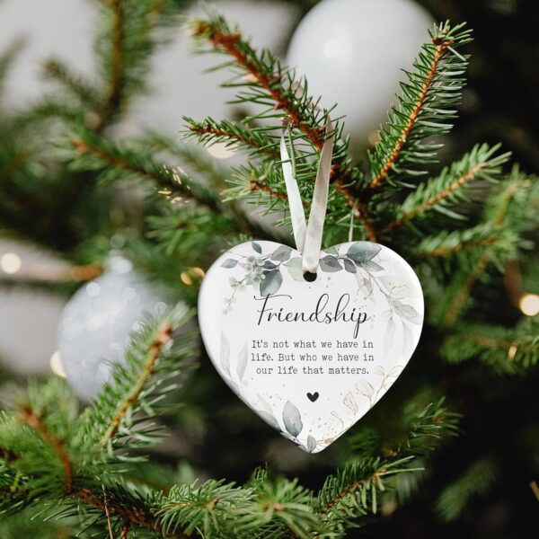 Gifts for Friends Female - Friendship Gifts for Women Friends, Bestie Gifts for Christmas - Best Friend Christmas Ornaments - Friendship Christmas Ornament, Besties Ornament - Ceramic Ornament - Image 5