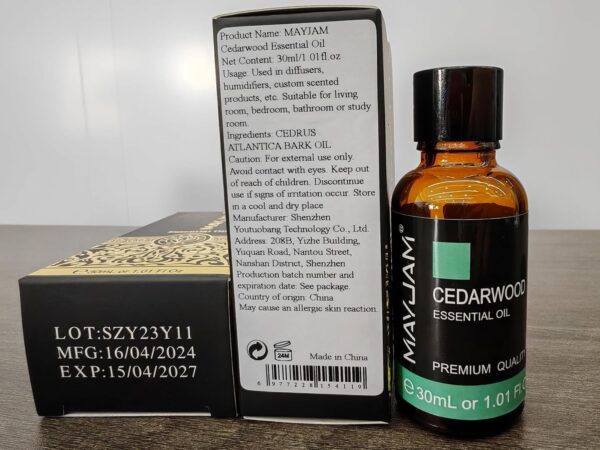 Cedarwood Essential Oil 1.01fl.oz/30ML, MAYJAM Premium Cedarwood Oil for Massage, Diffuser, Candle Making, DIY Soap, Long Lasting Scents - Image 10