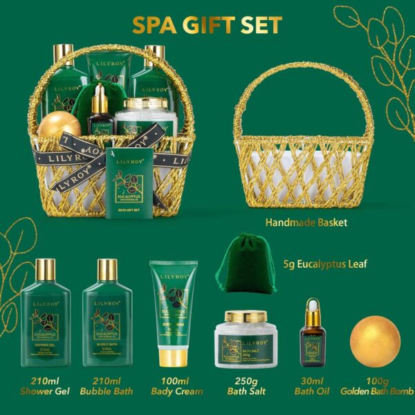 Spa Bath Gift Basket Set for Women Men Bath and Body Gift Baskets Set for Women Christmas Gifts Mothers Father's Day Mom Mothers Birthday Gifts Spa Kit Set Self Skin Care Gifts Set Spa Bath Gift Set - Image 3