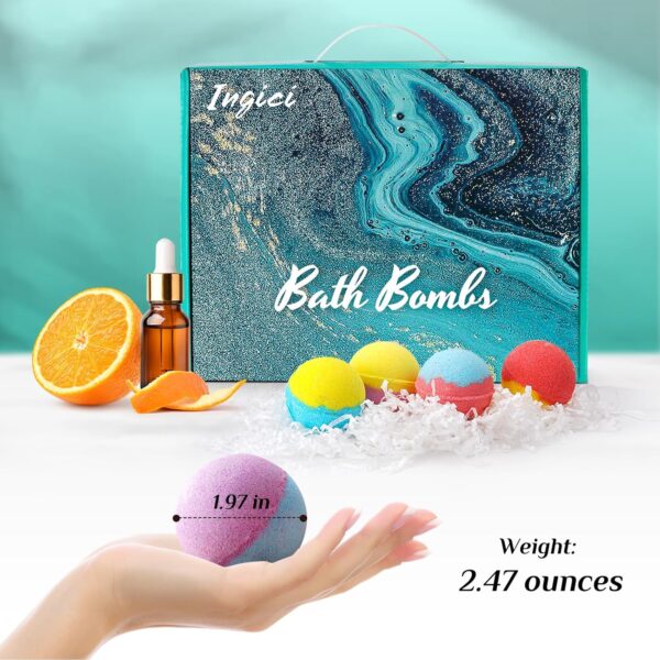 Bath Bombs for Women Gifts Set - 20Pcs Natural Organic Essential Oils Handmade Bubble Bath Bombs for Kids, Self Care Gifts for Women, Birthday Gifts for Women Her Mom - Image 5