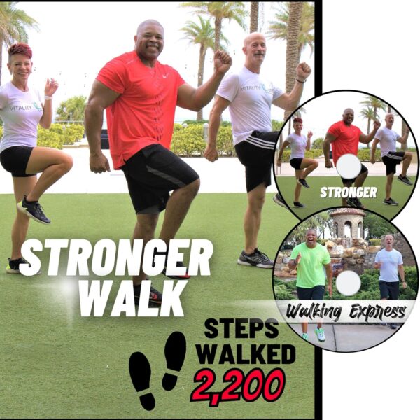 WALK FITNESS DVD - Walk off the weight & feel great! Maximize your metabolism, build strength, stamina & muscle. Walk and firm exercise videos Walking workout exercise DVD Low impact workout DVD - Image 2