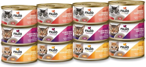 Nulo Freestyle Cat & Kitten Wet Pate Canned Cat Food,Premium All Natural Grain-Free, with 5 High Animal-Based Proteins and Vitamins to Support a Healthy Immune System and Lifestyle 2.8 oz (Pack of 12) - Image 2