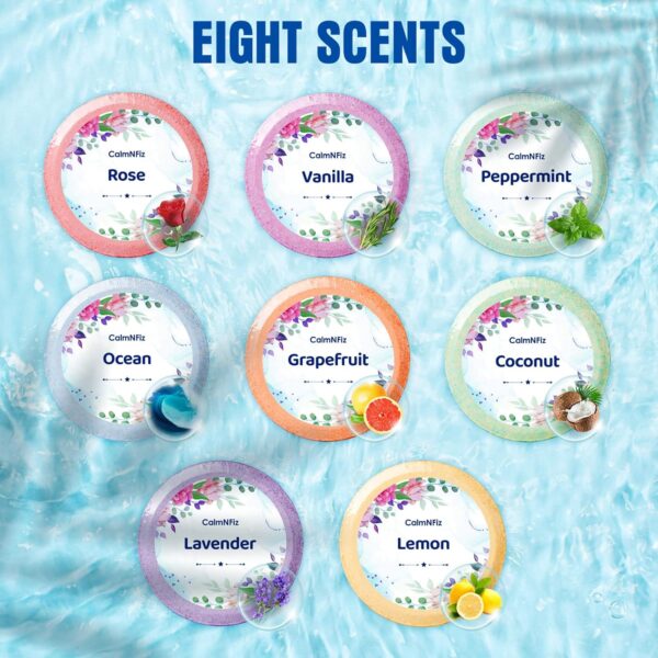 Shower Steamers 8 Pack-Bath Bombs with Natural Fragrances for Women ane Men, Travel Essential, Stocking Stuffers, Luxury Relaxation Present for Christmas Day, Thanksgiving Day, Party and Wedding - Image 5