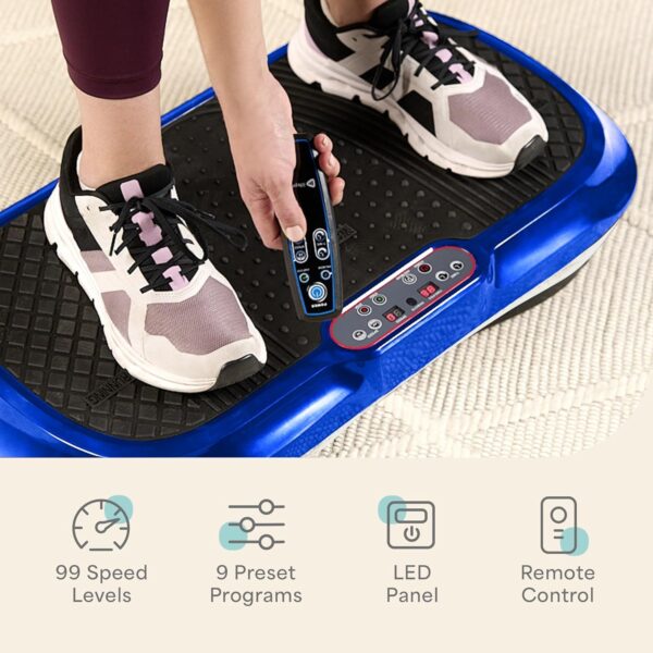 LifePro Vibration Plate Exercise Machine - Whole Body Workout Vibration Fitness Platform w/ Loop Bands - Home Training Equipment - Image 6