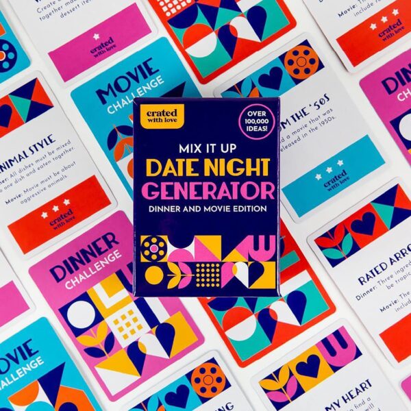 Date Night Ideas Generator Card Game - 100,000 Exciting Dinner Movie Challenges for Couples, Unique Gifts for Bridal Shower, Marriage, Newlywed, Ultimate Date Night for Adventure, Romance, Intimacy - Image 9