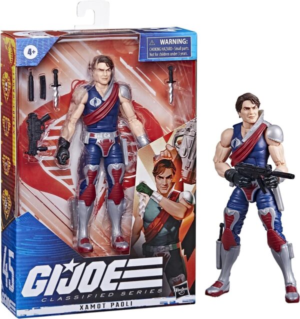 G.I. Joe Classified Series Xamot Paoli Action Figure 45 Collectible Premium Toy, Multiple Accessories 6-Inch-Scale with Custom Package Art - Image 3