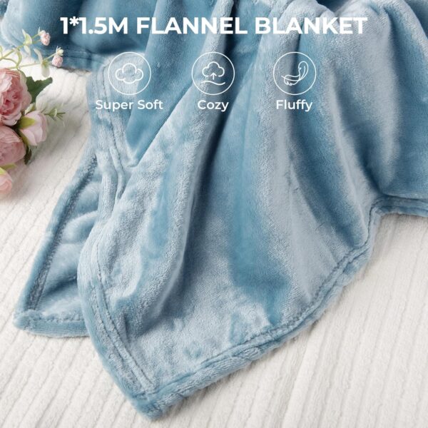 GRANNY SAYS Christmas Gifts for Women, Gift for Mom, Birthday Gifts, Spa Gifts Set, Self Care for Women with Luxury Flannel Blanket, Get Well Gifts for Women, Mom, Best Friends, Wife, Sister, Blue - Image 5