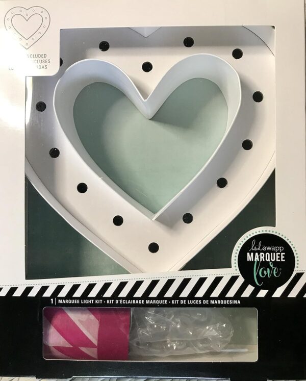 American Crafts 8" Heart Marquee Kits - Image 2