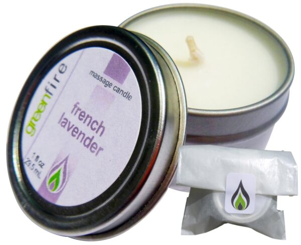 Greenfire All Natural Massage Oil Candle, French Lavender, Travel Size 1 Fluid Ounce - Image 2