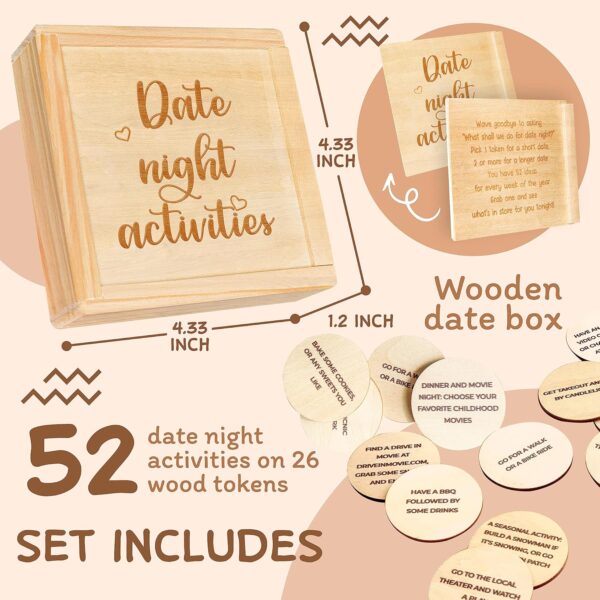 52 Couples Games Date Night Gifts - Fun Date Ideas Married Couple Gifts for Him and Her, Anniversary Wedding Gifts for Couples 2024, Date Night Games Activities, for Boyfriend - Image 3